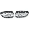 BMW E60 E61 grotelės chromuotu tinkleliu