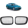 Mtuning Sports grilio viengubos briaunos Matt Juodas BMW 3 E46 Compact prieš veido patobulinimą 1998-2001 m.