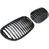 MTuning vienos juostos sportinės grotelės blizgios juodos BMW 7 F01 F02 F03 F04 2008-2015