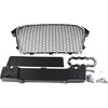 Mtuning_F GRILL AUDI A4 B8 RS-STYLE CHROME-Juodas (12-15) PDC