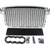 MTuning_F GRILL AUDI A4 B8 RS- STYLE Sidabrinis- Juodas (08- 12) PDC