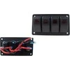 MTuning_F Alu skydelis jungiklis, ON / OFFx4 raudona