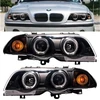Juodi priekiniai žibintai BMW 3 E46 1998-2001
