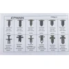 Epman automobilių spaustukų specifikacijų schema