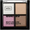 MUA WIBO_Quattro Multi-Use Glow Eyeshadow Palette paleta cieni 6g