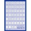 MULTI 3 Universalios etiketės MULTI 3, 99,1x57mm, suapvalintos, baltos