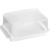 Multi plastmasės puodelis Catersource 250 ml 85x97x41 mm kvadratinis dangtelis su vyriais RPET Permatomas, 5 vnt. x 100 pak.