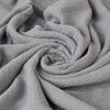 Multitex Medvilninis muslino patalynės komplektas, 220x200 cm antklodės užvalkalas su 2 pagalvių užvalkalais, kvėpuojantis dvigubas audinis, nesiglamžanti patalynė, OEKO-TEX sertifikatas, grafito pilka