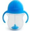 MUNCHKIN 207 ml gertuvė su šiaudeliu TIP&amp;SIP STRAW, mėlyna, 6+ mėn.