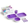 MUNCHKIN indų rinkinys COLOUR ME HUNGRY DINNIN SET, violetinis