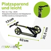 Muuwmi Aliuminio Scooter PRO paspirtukas 215 mm lime AU 471