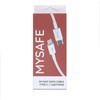 MYSAFE CABLE CL18W TYPE-C ŽAIBAI Baltas