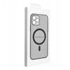 Dėklas MyScreen Oem Case for iPhone 15 Clear Mag Cover (STR / CAMERA PROTECTION) compatible with MagSafe juodas glitter