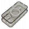 Dėklas MyScreen Oem Case for iPhone 15 Clear Mag Cover (STR / CAMERA PROTECTION) compatible with MagSafe juodas glitter
