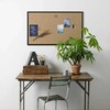 NAGA Opslagstavle hessian med ramme i sort MDF 100 x 60 cm Hessian Sort MDF 100x2x60mm (1stk)
