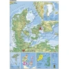 NAGA Plakat Danmarkskort 97x137 cm lamineret
