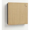 NAGA Skrzynka na klucze su magnetycznymi drzwiami su forniru dębowego 30x5x30mm (1szt)