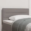 LED galvūgalis su LED juostelėmis Taupe 90 cm audinys