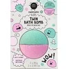 Nailmatic KIDS TWIN Bath Bomb Žalias &amp; Rožinė Vonios burbulai, 2x85g