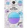 Nailmatic KIDS TWIN Bath Bomb Mėlyna &amp; Violetinė Vonios burbulai, 2x85g