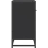 naktinė spintelė Juoda 60x31x60 cm Mediena ir metalas