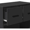 naktinė spintelė Juoda 60x31x60 cm Mediena ir metalas