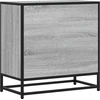 naktinė spintelė Pilka Sonoma 60x31x60 cm Mediena ir metalas