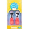 Nana's Manners Nana's Manners, 3 ETAPAS, Stalo įrankiai, skirti valgyti vienam, šakutė ir peilis, oranžinė, 3-9 metai