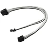 Nanoxia Kabelis PCIe 6+2Pin ilgintuvas 30cm, balta