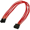Nanoxia Molex - 3-pin x2, 0,3m, Raudona (900300015)