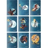 Narcissus Notepad A5/32K tinklelis PP Cosmo (9 vnt) NARCISSUS