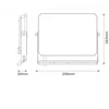 Ge Lighting LED prožektorius OSRAM LUX, IP65, 50W, 4000K, 4500lm, juodos sp.