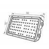 Kanlux NAŚW.LED FL STADER 200W 60D NW