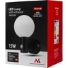 Maclean LED lempa su judesio jutikliu, PIR judesio jutiklis, juoda, 15W, IP65, 1600lm, neutrali balta spalva (4000K) MCE515 B