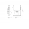 Osram Prožektorius FL LUX SENSOR 10W 840 IP65 BK EUE OSRAM