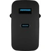 Įkroviklis - Natec Ribera 1x USB-A + 1x USB-C 45W Juodas