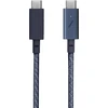 Native Union Juostinis kabelis USB-C į USB-C Pro 2,4 m, indigo spalvos