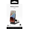 „Native Union Rise 3-in-1 Qi2“ belaidis įkroviklis, tarptautinis, juodas