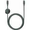 Native Union Anchor Cable 240W - kabelis USB-C - USB-C, 3 m (slate žalias)