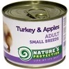 Natures Protection Lovely Hunter NP Dog Adult Small Breeds kalakutiena&amp;Apples 200g konservuotas pašaras šunims