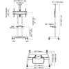 Laikiklis NB AVA1800B grindų stovas 55'' - 90''
