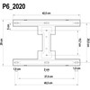 Ergosolid televizoriaus sieninis laikiklis 45–75 col., VESA iki 600 × 400 mm, 2020-P6