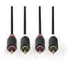 Nedis garso kabelis 2x RCA -> 2 x RCA 1m