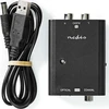 Nedis AV adapteris Nedis ACON2508BK garso failų keitiklis Juodas
