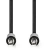 Nedis CAGL22005BK10 kabelis audio 1 m 3.5mm Juodas