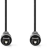 Kabelis Nedis CAGL25000BK10 kabelis audio 1 m Toslink Juodas