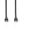 „Nedis CCGB37504BK20“ „DisplayPort“ kabelis, 2 m, „Mini DisplayPort“, juodas