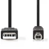 Nedis CCGB60100BK30 kabelis USB USB 2.0 2 m USB A USB B Juodas
