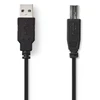 Nedis CCGB60100BK30 kabelis USB USB 2.0 2 m USB A USB B Juodas