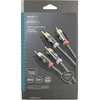 Kabelis Nedis RCA (Cinch) x2 - RCA (Cinch) x2 5m juoda (CATB24200GY50)